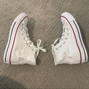 White Hightop Converse